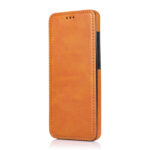 For Samsung Galaxy S20 Knight Magnetic Suction Leather Phone Case(Khaki)