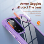 For Samsung Galaxy S20 FE 5G TPU + PC Lens Protection Phone Case(Purple)