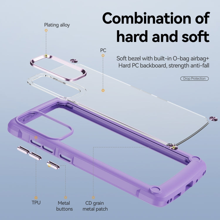 For Samsung Galaxy S20 FE 5G TPU + PC Lens Protection Phone Case(Purple)