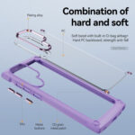 For Samsung Galaxy S22 Ultra 5G TPU + PC Lens Protection Phone Case(Purple)