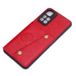 For Xiaomi Redmi Note 11 5G Chinese Double Buckle PU + TPU Shockproof Magnetic Phone Case(Red)