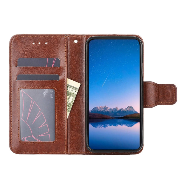 For Xiaomi Redmi Note 11 5G/Poco M4 Pro 5G Crystal Texture Leather Phone Case(Brown)