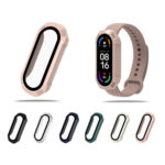 For Xiaomi Mi Band 6 / 5 / 4 / 3 PC + Tempered Glass Watch Case(Black)