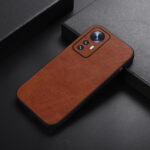 For Xiaomi 12 Pro Falette Texture PU Shockproof Phone Case(Brown)