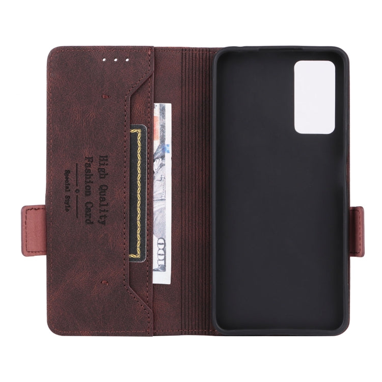 For Xiaomi Redmi Note 11 Pro 5G Magnetic Clasp Flip Leather Phone Case(Brown)