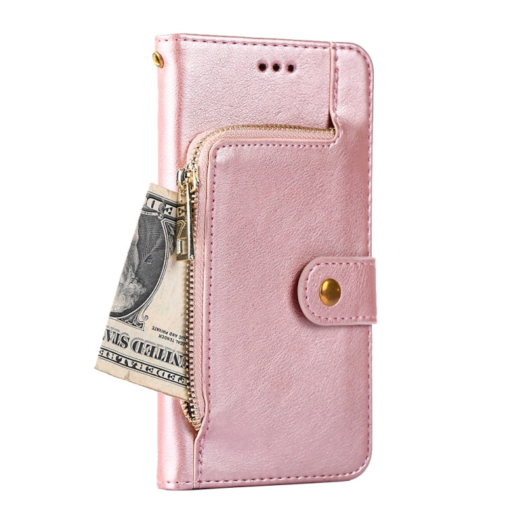 For Xiaomi 12 Pro Zipper Bag Leather Phone Case(Rose Gold)