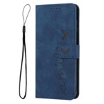 For Samsung Galaxy S20 Skin Feel Heart Pattern Leather Phone Case(Blue)