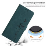 For Samsung Galaxy S20 Skin Feel Heart Pattern Leather Phone Case(Green)