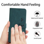 For Samsung Galaxy S20 Skin Feel Heart Pattern Leather Phone Case(Green)