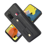 For Samsung Galaxy S20 Wristband Kickstand Wallet Leather Phone Case(Black)