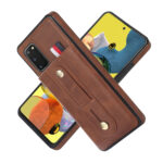 For Samsung Galaxy S20 Wristband Kickstand Wallet Leather Phone Case(Brown)