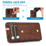 For Samsung Galaxy S20 Wristband Kickstand Wallet Leather Phone Case(Brown)