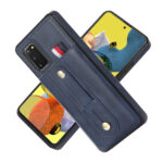 For Samsung Galaxy S20 Wristband Kickstand Wallet Leather Phone Case(Blue)