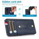 For Samsung Galaxy S20 Wristband Kickstand Wallet Leather Phone Case(Blue)