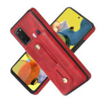 For Samsung Galaxy S20 Wristband Kickstand Wallet Leather Phone Case(Red)