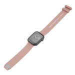 Square Buckle Silicone Watch Band For Apple Watch Series 8&7 41mm / SE 2&6&SE&5&4 40mm / 3&2&1 38mm(Pink)