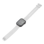 Square Buckle Silicone Watch Band For Apple Watch Series 8&7 41mm / SE 2&6&SE&5&4 40mm / 3&2&1 38mm(White)