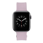 Square Buckle Silicone Watch Band For Apple Watch Ultra 49mm / Series 8&7 45mm / SE 2&6&SE&5&4 44mm / 3&2&1 42mm(Purple)