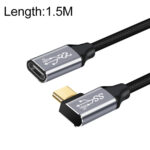 1.5m 10Gbps USB-C / Type-C Female to Male Elbow Charging Data Transmission Extension Cable