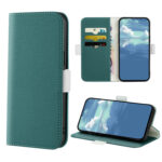 For Samsung Galaxy S20 Candy Color Litchi Texture Leather Phone Case(Dark Green)