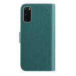 For Samsung Galaxy S20 Candy Color Litchi Texture Leather Phone Case(Dark Green)