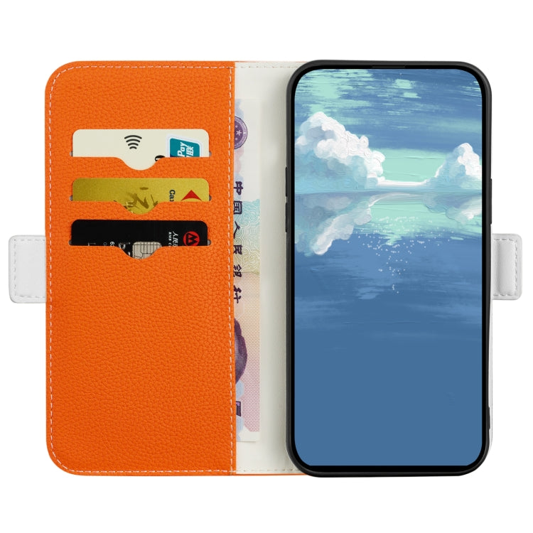 For Samsung Galaxy S20 Candy Color Litchi Texture Leather Phone Case(Orange)