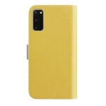 For Samsung Galaxy S20 Candy Color Litchi Texture Leather Phone Case(Yellow)