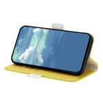 For Samsung Galaxy S20 Candy Color Litchi Texture Leather Phone Case(Yellow)