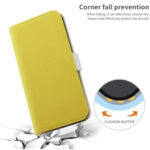 For Samsung Galaxy S20 Candy Color Litchi Texture Leather Phone Case(Yellow)