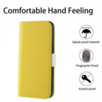 For Samsung Galaxy S20 Candy Color Litchi Texture Leather Phone Case(Yellow)