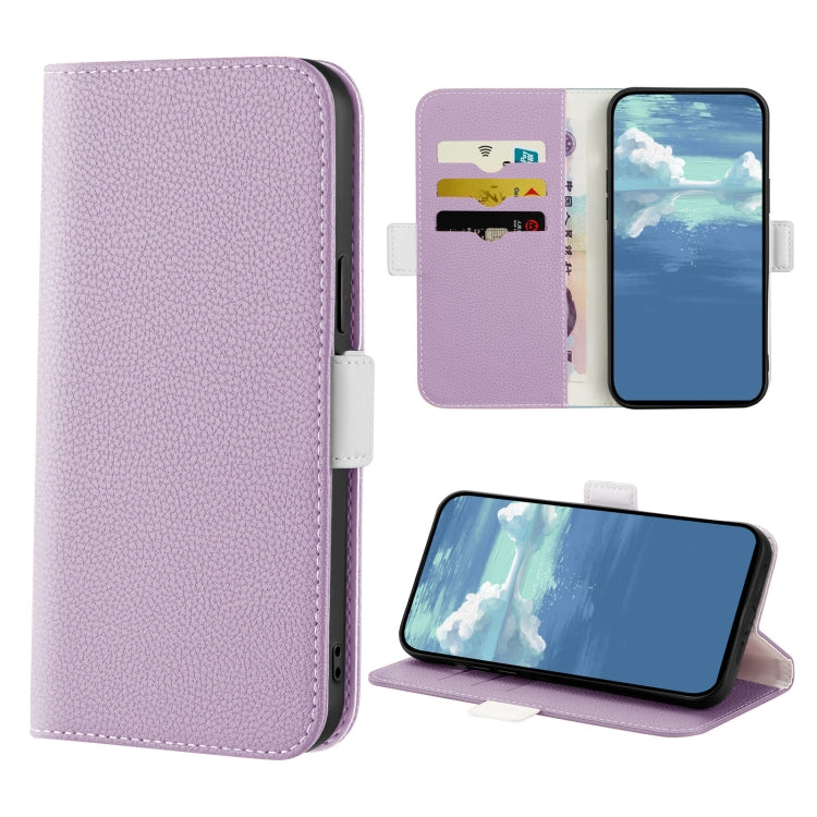 For Samsung Galaxy S20 Candy Color Litchi Texture Leather Phone Case(Light Purple)