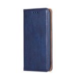 For Xiaomi Redmi Note 11 China / Poco M4 Pro 5G Gloss Oil Solid Color Magnetic Leather Phone Case(Blue)