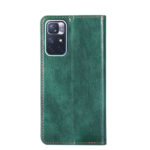 For Xiaomi Redmi Note 11 China / Poco M4 Pro 5G Gloss Oil Solid Color Magnetic Leather Phone Case(Green)