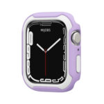 Detachable Two-color Watch Case For Apple Watch Series 8 / 7 41mm / 6&SE&5&4 40mm(Purple White)