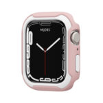 Detachable Two-color Watch Case For Apple Watch Series 8 / 7 41mm / 6&SE&5&4 40mm(Pink White)