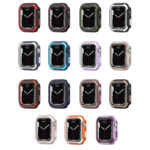 Detachable Two-color Watch Case For Apple Watch Series 8 / 7 45mm / 6&SE&5&4 44mm(Black White)