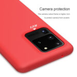 For Galaxy S20 Ultra / S20 Ultra 5G NILLKIN Feeling Series Liquid Silicone Anti-fall Mobile Phone Protective Case(Red)