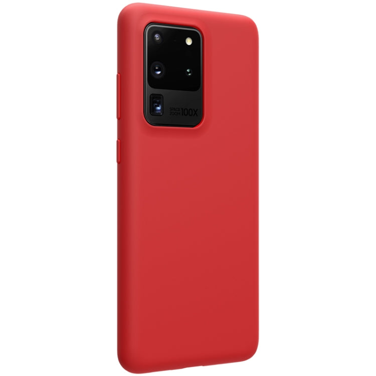 For Galaxy S20 Ultra / S20 Ultra 5G NILLKIN Feeling Series Liquid Silicone Anti-fall Mobile Phone Protective Case(Red)