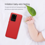 For Galaxy S20 Ultra / S20 Ultra 5G NILLKIN Feeling Series Liquid Silicone Anti-fall Mobile Phone Protective Case(Red)