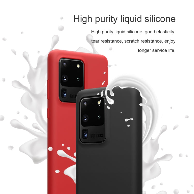 For Galaxy S20 Ultra / S20 Ultra 5G NILLKIN Feeling Series Liquid Silicone Anti-fall Mobile Phone Protective Case(Red)