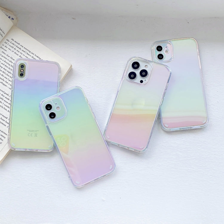 For iPhone 14 Plus 2 in 1 TPU + PC Colorful Plating Phone Case