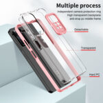 For Xiaomi Redmi Note 11 Pro 5G / 4G 3 in 1 Clear TPU Color PC Frame Phone Case(Pink)