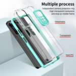 For Xiaomi Redmi Note 11 Pro 5G / 4G 3 in 1 Clear TPU Color PC Frame Phone Case(Light Green)