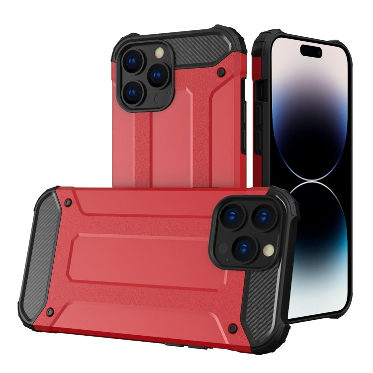 For iPhone 14 Pro Magic Armor TPU Phone Case(Red)