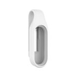 For For Xiaomi Mi Band 7 / 6 / 5 / 4 Steel Sheet Clip Silicone Watch Case(White)