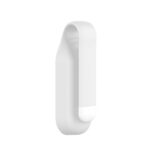 For For Xiaomi Mi Band 7 / 6 / 5 / 4 Steel Sheet Clip Silicone Watch Case(White)