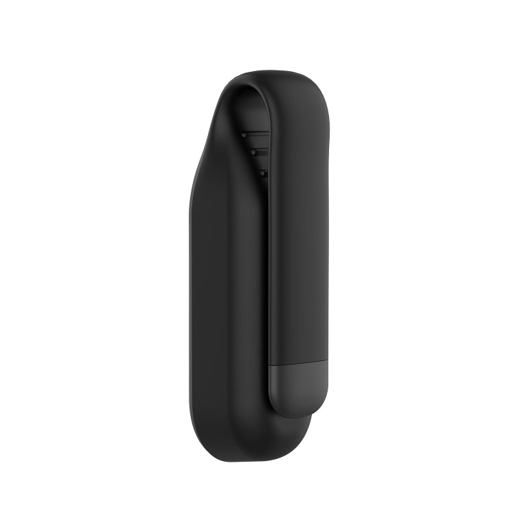 For For Xiaomi Mi Band 7 / 6 / 5 / 4 Steel Sheet Clip Silicone Watch Case(Black)