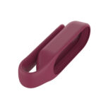 For For Xiaomi Mi Band 7 / 6 / 5 / 4 Steel Sheet Clip Silicone Watch Case(Wine Red)