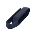 For For Xiaomi Mi Band 7 / 6 / 5 / 4 Steel Sheet Clip Silicone Watch Case(Midnight Blue)