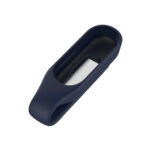 For For Xiaomi Mi Band 7 / 6 / 5 / 4 Steel Sheet Clip Silicone Watch Case(Midnight Blue)